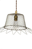 Vintage Industrial Wire Cage Farmhouse Pendant - Junkyard Lighting