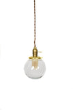 Simply Modern Vintage Style Small Glass Globe Pendant - Junkyard Lighting