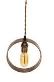 Simply Modern Metal Antique Wheel Hub Pendant - Junkyard Lighting