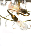 Simply Modern & Vintage Shabby Chic 2 light Crystal Chandelier - Junkyard Lighting