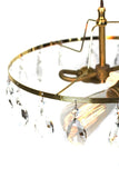 Simply Modern & Vintage Shabby Chic 2 light Crystal Chandelier - Junkyard Lighting