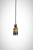 Simply Modern Bare Bulb Socket Mini Black Crystal Shade Shabby Chic Pendant - Junkyard Lighting