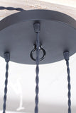 Modern Industrial Porcelain Socket Caged 3 Light Chandelier - Junkyard Lighting