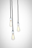 Modern Industrial Porcelain Socket Three Light Chandelier - Junkyard Lighting