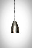Mid Century Modern Cone Shade Pendant Light / Pol. Nickel or Brass - Junkyard Lighting