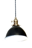 Porcelain Enamel Farmhouse Shade Pendant Light ( Multiple Shade Colors ) - Junkyard Lighting