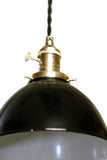 Porcelain Enamel Farmhouse Shade Pendant Light ( Multiple Shade Colors ) - Junkyard Lighting