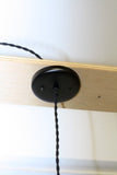 Simply Modern bare bulb turnkey socket pendant in shiny gunmetal - Junkyard Lighting