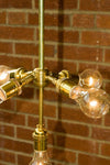 5 Light  All Brass Downtown Chandelier - Junkyard Lighting