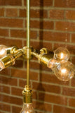 5 Light  All Brass Downtown Chandelier - Junkyard Lighting