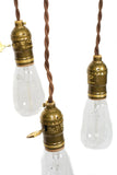 Simply Modern Minimalist Bare Bulb 3 Light Chandelier (Options ) - Junkyard Lighting