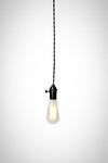 Simply Modern Bare Bulb Black Socket Pendant Light - Junkyard Lighting