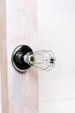 Industrial Bare Bulb Caged Light Ceiling Flush Mount - Wall Sconce - Junkyard Lighting