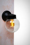 Mini Modern Glass Globe Wall Sconce Light (options) - Junkyard Lighting