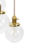 Simply Modern 3 Globe Vintage Light Chandelier - Customize - Junkyard Lighting