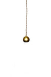 Mini Raw Brass Ball Shade Vintage Modern Pendant Light - Junkyard Lighting