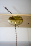 Modern Mini Cylinder Pendant -  Mid Century Minimalist Ceiling Light - Brass - Junkyard Lighting