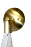 Simply Modern Edison Bare Bulb Swivel Sconce in Raw Brass - Junkyard Lighting